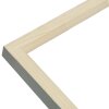 S233H7 Cornice in legno di colore naturale con bordo esterno grigio 24x30 cm