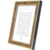 S40JB2 Cornice in legno color oro con sfumature verdi e rosso scuro 18x24 cm