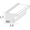 S40JB2 Cornice in legno color oro con sfumature verdi e rosso scuro 18x24 cm