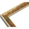 S40JB2 Cornice in legno color oro con toni verdi e rosso scuro 24x30 cm