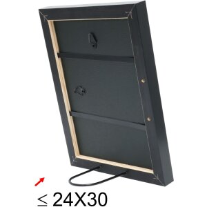 S40JB2 Cornice in legno color oro con toni verdi e rosso scuro 30x40 cm