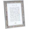 S40JE7 Cornice in legno grigio con sfumature oro e grigio scuro 20x28 cm