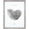 S40JE7 Cornice in legno grigio con sfumature oro e grigio scuro 20x28 cm