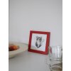 S45SK4 Cornice rossa con motivo a cuore 13x13 cm
