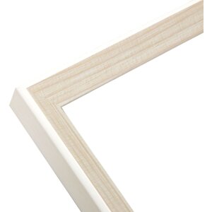 S46CH1 Cornice in colore naturale con bordo bianco 30x45 cm