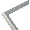 S46CH7 Cornice in grigio-blu con bordo bianco 10x15 cm