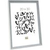 S46CH7 Cornice in grigio-blu con bordo bianco 13x18 cm