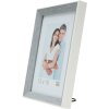 S46CH7 Cornice in grigio-blu con bordo bianco 13x18 cm