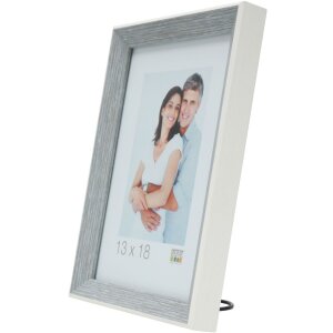 S46CH7 Cornice in grigio-blu con bordo bianco 30x45 cm