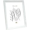 S46DF1 Cornice in bianco con bordo argentato 13x18 cm