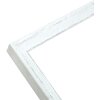 S46DF1 Cornice in bianco con bordo argentato 13x18 cm