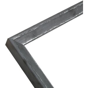 S46DF7 Cornice in grigio con bordo argentato 10x15 cm