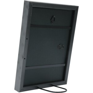 S46DF7 Cornice in grigio con bordo argentato 10x15 cm