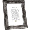 S46EE2 Cornice in legno nero con bordo argentato 30x30 cm