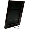 S46EE2 Cornice in legno nero con bordo argentato 30x30 cm