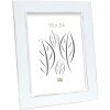 S46FF1 Cornice dipinta in bianco 13x13 cm