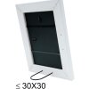 S46FF1 Cornice dipinta in bianco 13x13 cm
