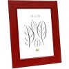 S46FF4 Cornice dipinta in rosso 15x15 cm