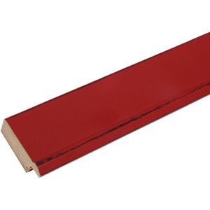 S46FF4 Cornice dipinta in rosso 20x25 cm