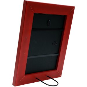 S46FF4 Cornice dipinta in rosso 20x25 cm