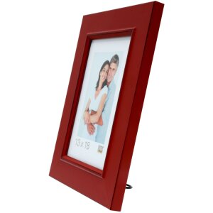 S46FF4 Cornice dipinta in rosso 20x28 cm