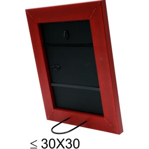 S46FF4 Cornice dipinta in rosso 20x28 cm