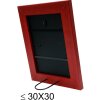 S46FF4 Cornice dipinta in rosso 20x28 cm