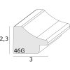 S46GD2 Telaio in nero combinato con argento 30x40 cm