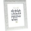 S46HF1 Cornice in legno bianco con superficie ondulata 30x40 cm