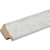 S46HF1 Cornice in legno bianco con superficie ondulata 30x40 cm