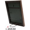 S46HF3 Cornice in legno marrone con superficie ondulata 15x15 cm