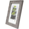 S46HF7 Cornice in legno grigio con superficie ondulata 15x20 cm