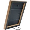 S46JH1 Cornice in legno bianco con bordo color legno 13x18 cm