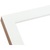 S46JH1 Cornice in legno bianco con bordo color legno 20x20 cm