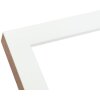 S46JH1 Cornice in legno bianco con bordo color legno 30x40 cm