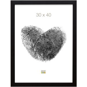 S46JH2 Cornice in legno nero con bordo color legno 10x15 cm