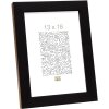 Deknudt S46JH2 Cornice di legno nera con bordo color legno 15x20 cm