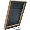 Deknudt S46JH2 Cornice di legno nera con bordo color legno 15x20 cm