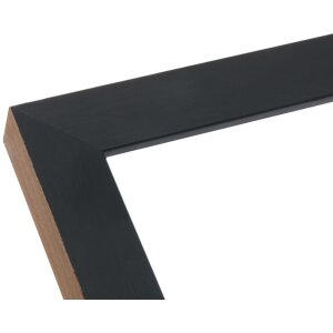 S46JH2 Cornice in legno nero con bordo color legno 18x24 cm
