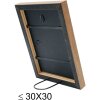 S46JH2 Cornice in legno nero con bordo color legno 18x24 cm