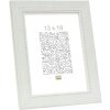 S46KF1 Cornice in legno bianco con profili perlati 30x45 cm