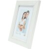 S46KF1 Cornice in legno bianco con profili perlati 30x45 cm