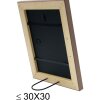S46KF3 Cornice in legno beige con profili perlati 30x30 cm
