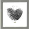 S46KF7 Cornice in legno grigio con profili perlati 18x24 cm