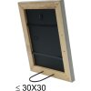 S46KF7 Cornice in legno grigio con profili perlati 18x24 cm