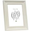 S46LF1 Cornice dipinta di bianco in stile rustico 13x13 cm
