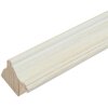S46LF1 Cornice dipinta di bianco in stile rustico 13x13 cm