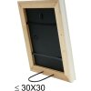 S46LF1 Cornice dipinta di bianco in stile rustico 13x13 cm