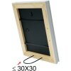 S46LF7 Cornice in stile rustico dipinta di grigio 30x40 cm