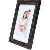S46MF2 Cornice in legno nero con finitura anticata 18x24 cm